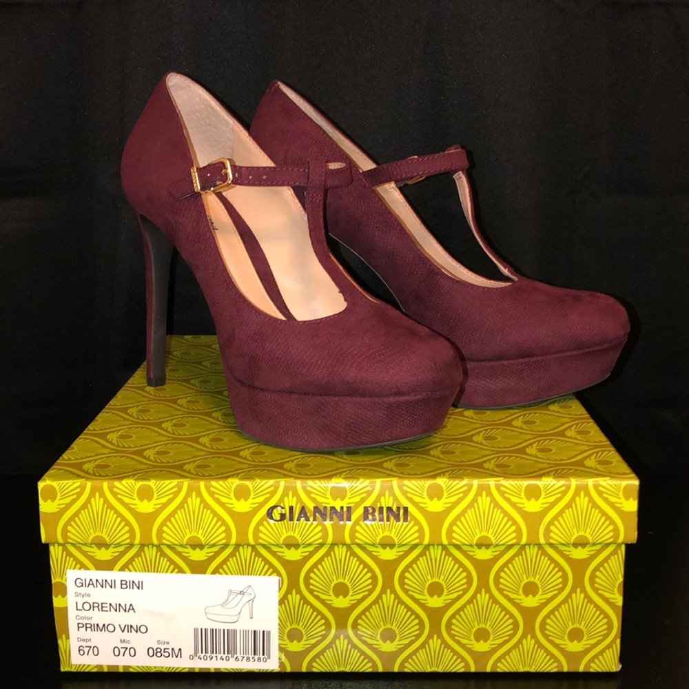 Gianni Bini Burgundy Heels